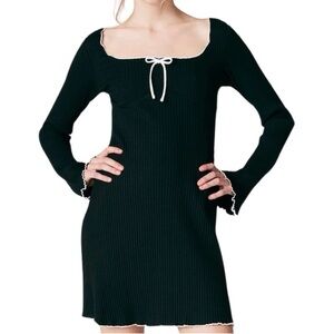 H&M Dress Classic Light Knit Black